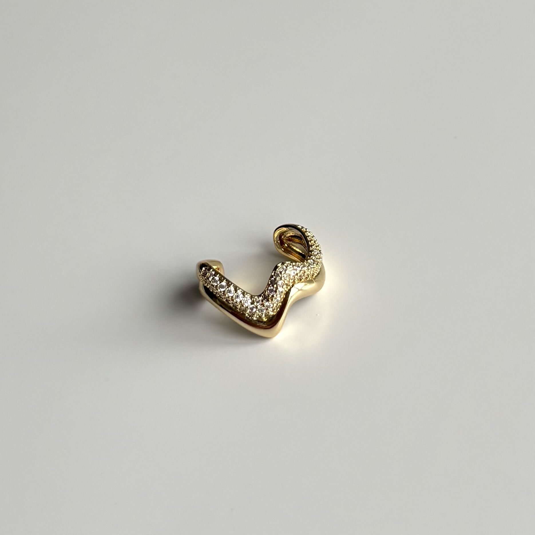 Vip Taşlı Zigzag Model Earcuff