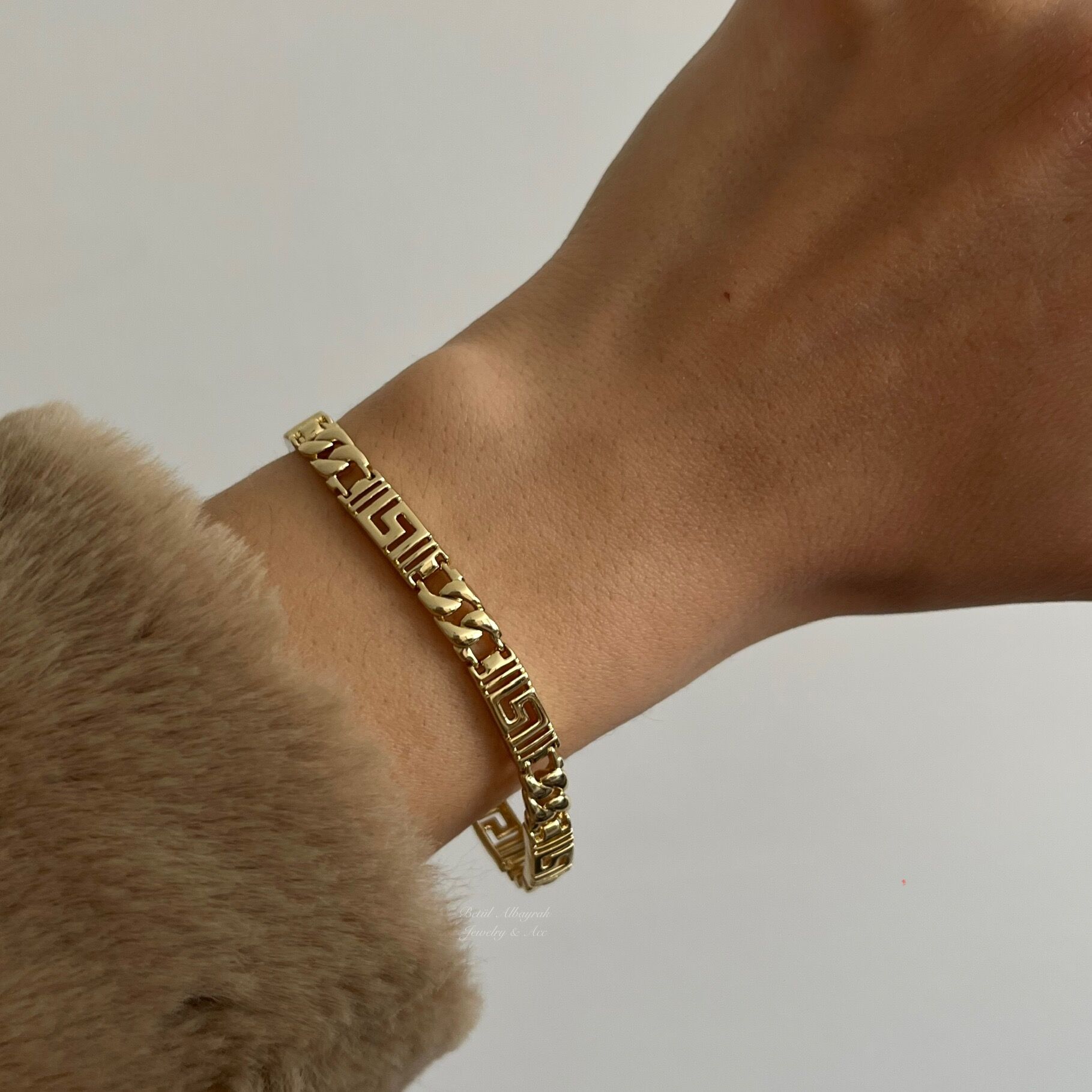 Desenli Zincir Xuping Bileklik