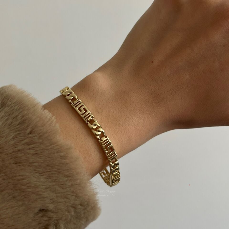 Desenli Zincir Xuping Bileklik