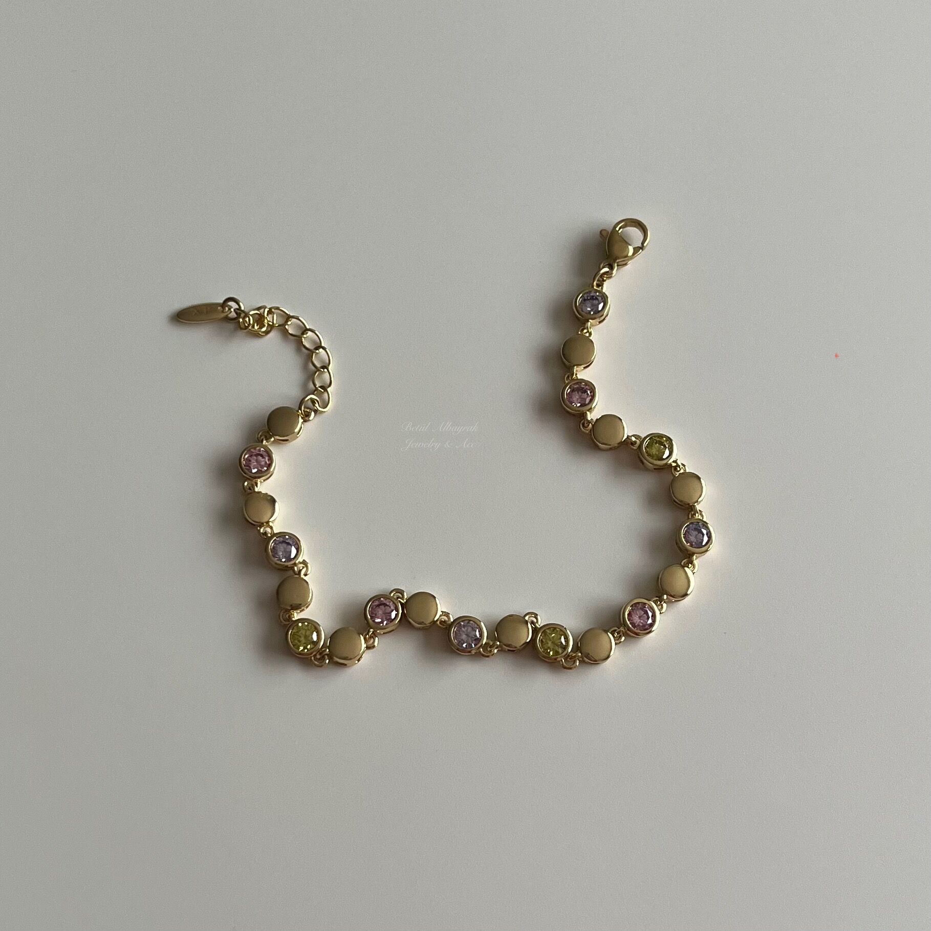 Yuvarlak Renkli Taşlı Xuping Bileklik