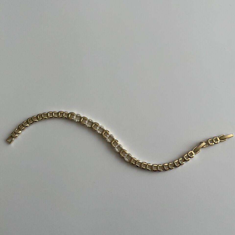 Kare Kare Taşlı Xuping Bileklik