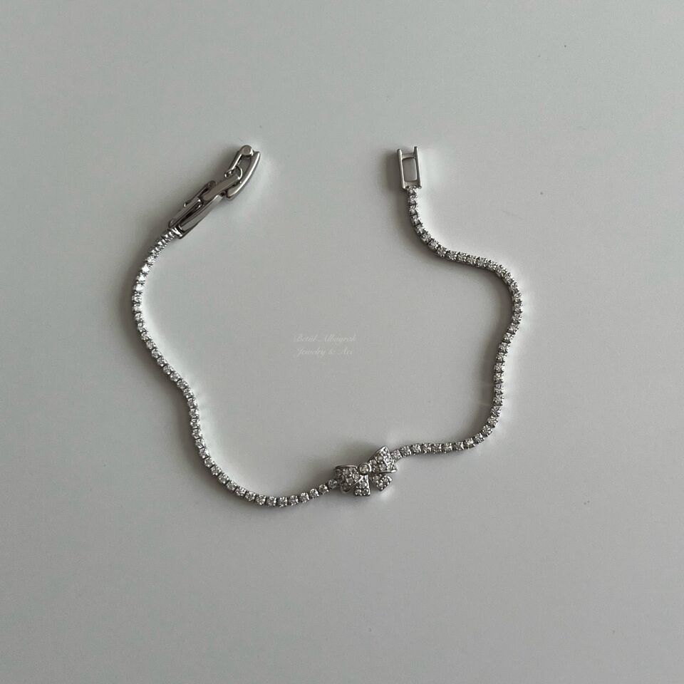 Vip Taşlı Silver SuYolu Fiyonk Bileklik