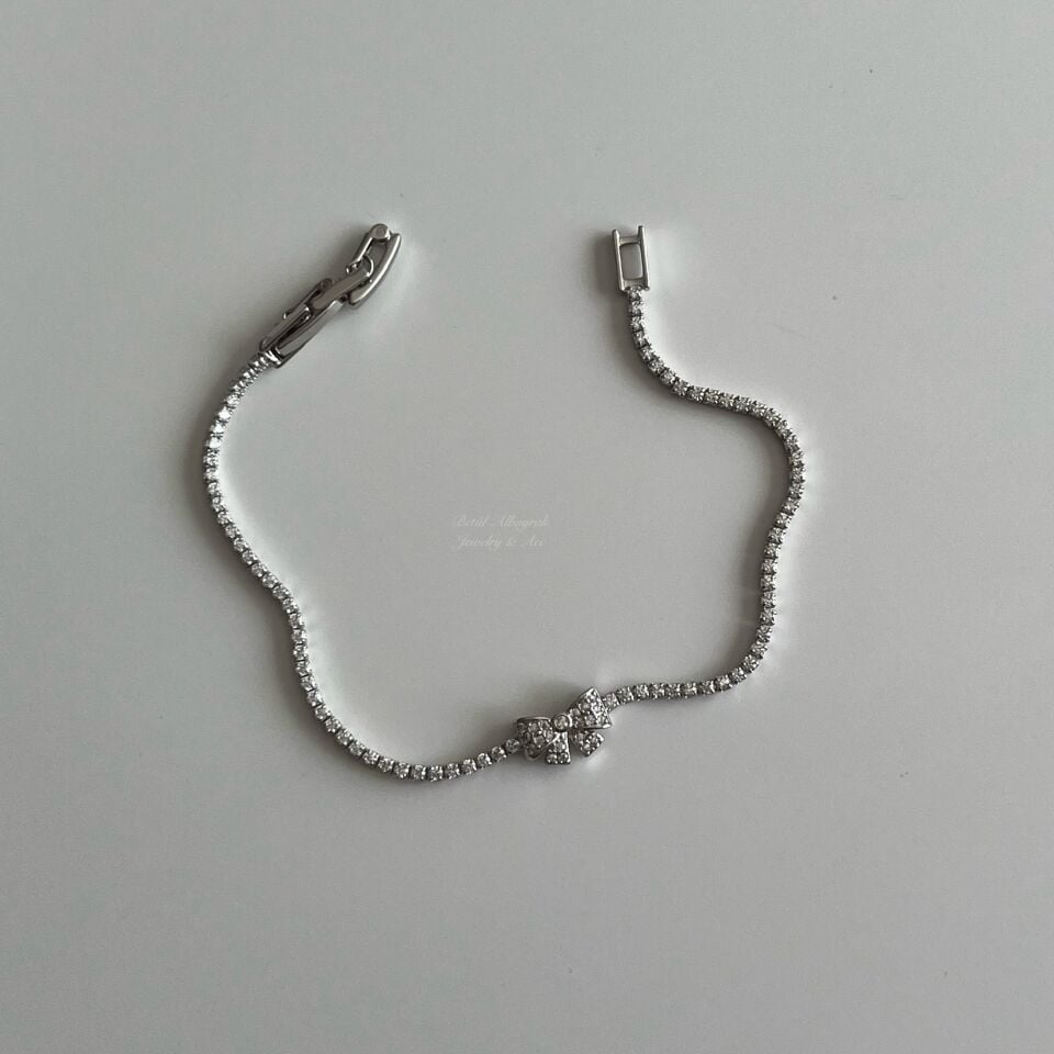 Vip Taşlı Silver SuYolu Fiyonk Bileklik