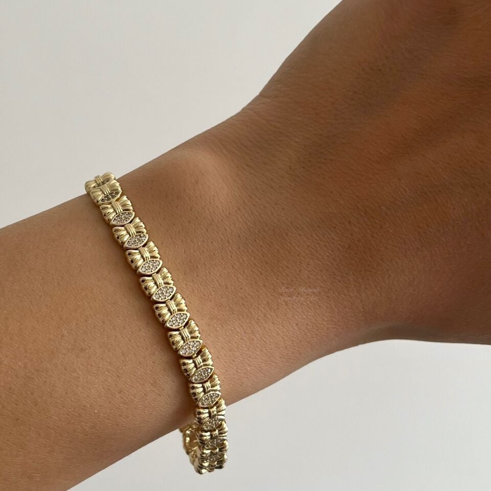 Taşlı Fiyonk Xuping Bileklik