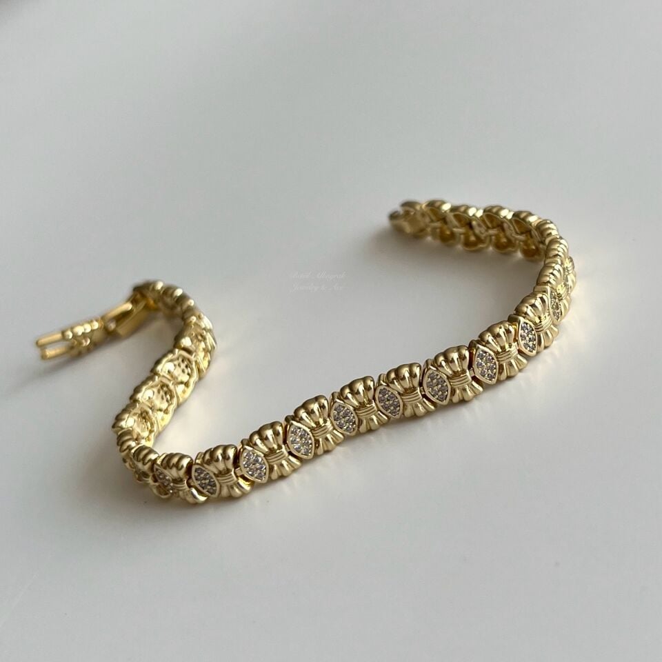 Taşlı Fiyonk Xuping Bileklik