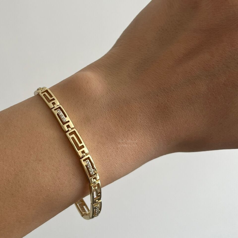 Çerçeve Motif Taşlı Xuping Bileklik