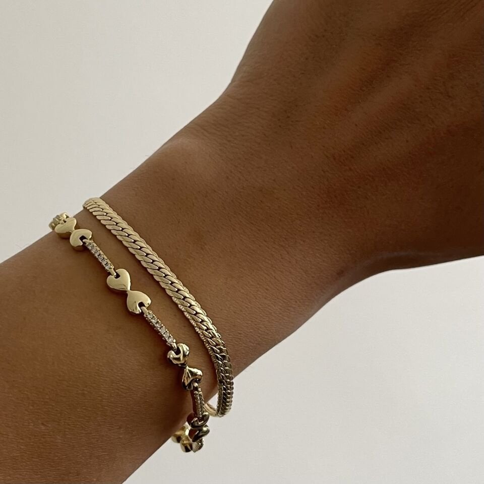 Birleşik Kalp SuYolu Xuping Bileklik