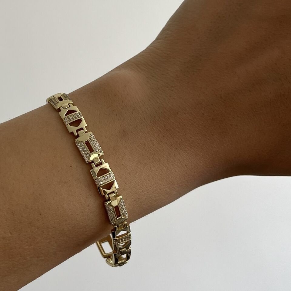 Vintage Taşlı Xuping Bileklik