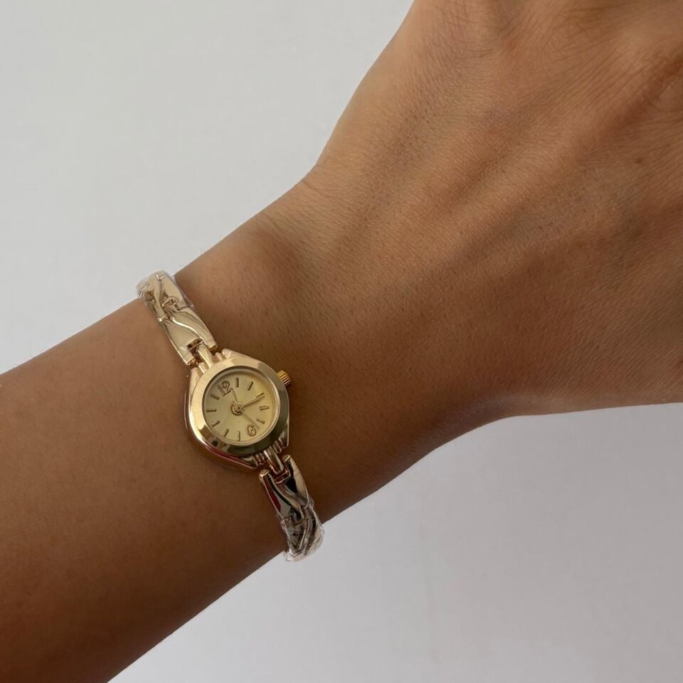 Miora Model Şampanya Kadran Vintage Saat