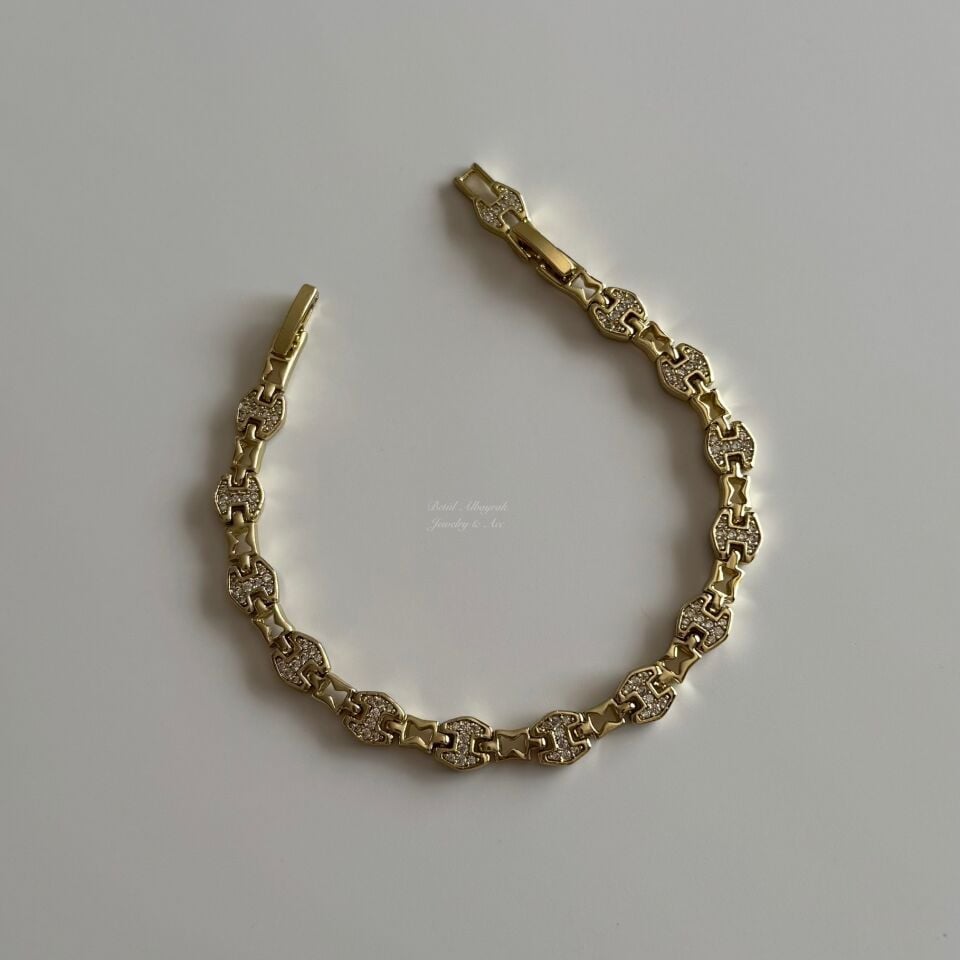 Kuyumcu Model Taşlı Desenli Xuping Bileklik