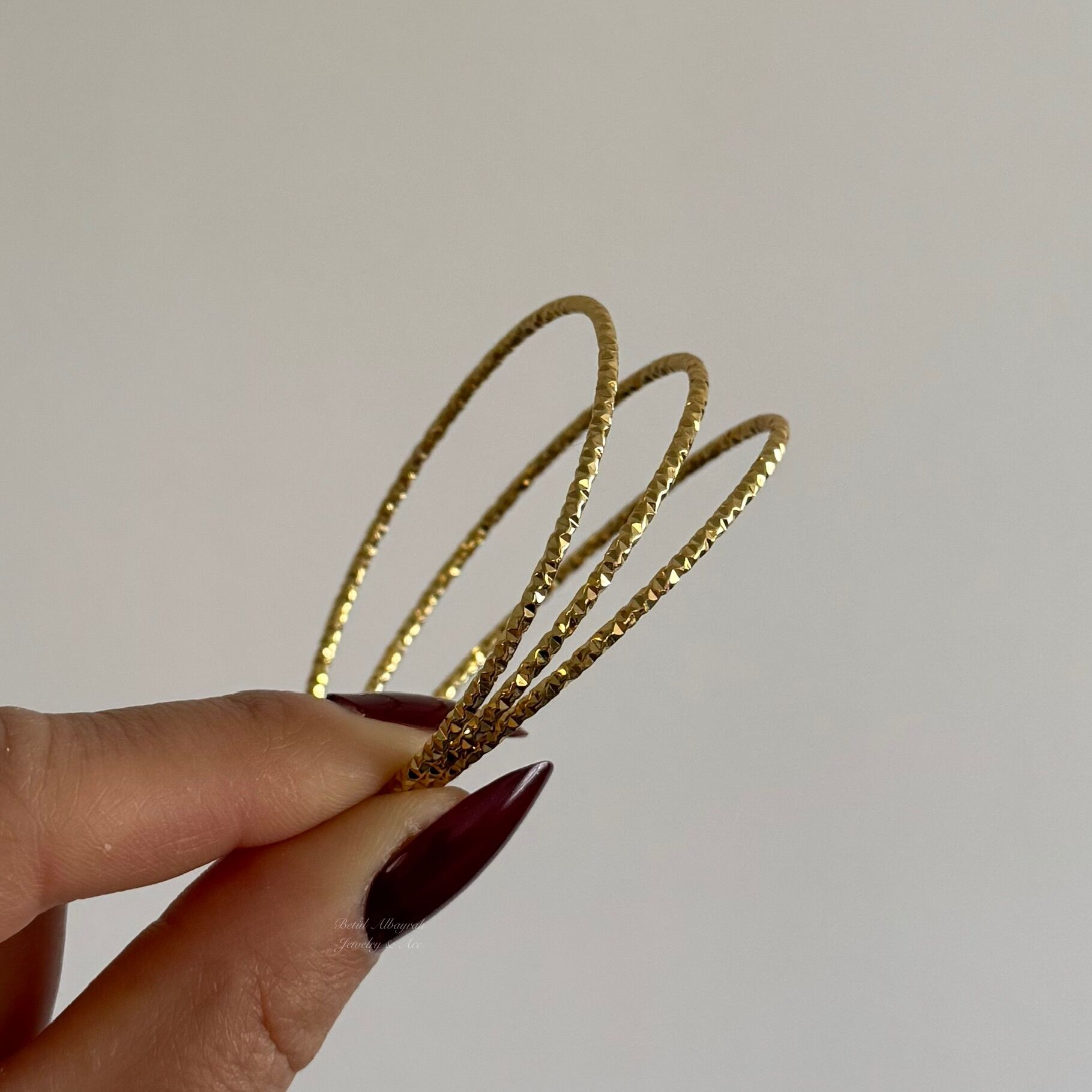 Çelik Üçlü Bebe Boy Desenli Ajda Bileklik