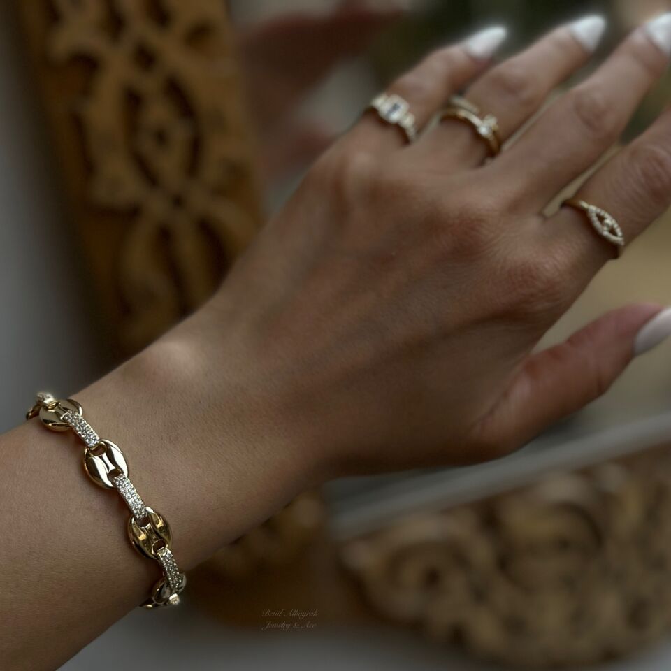 Xuping Düğme Model Taşlı Bileklik