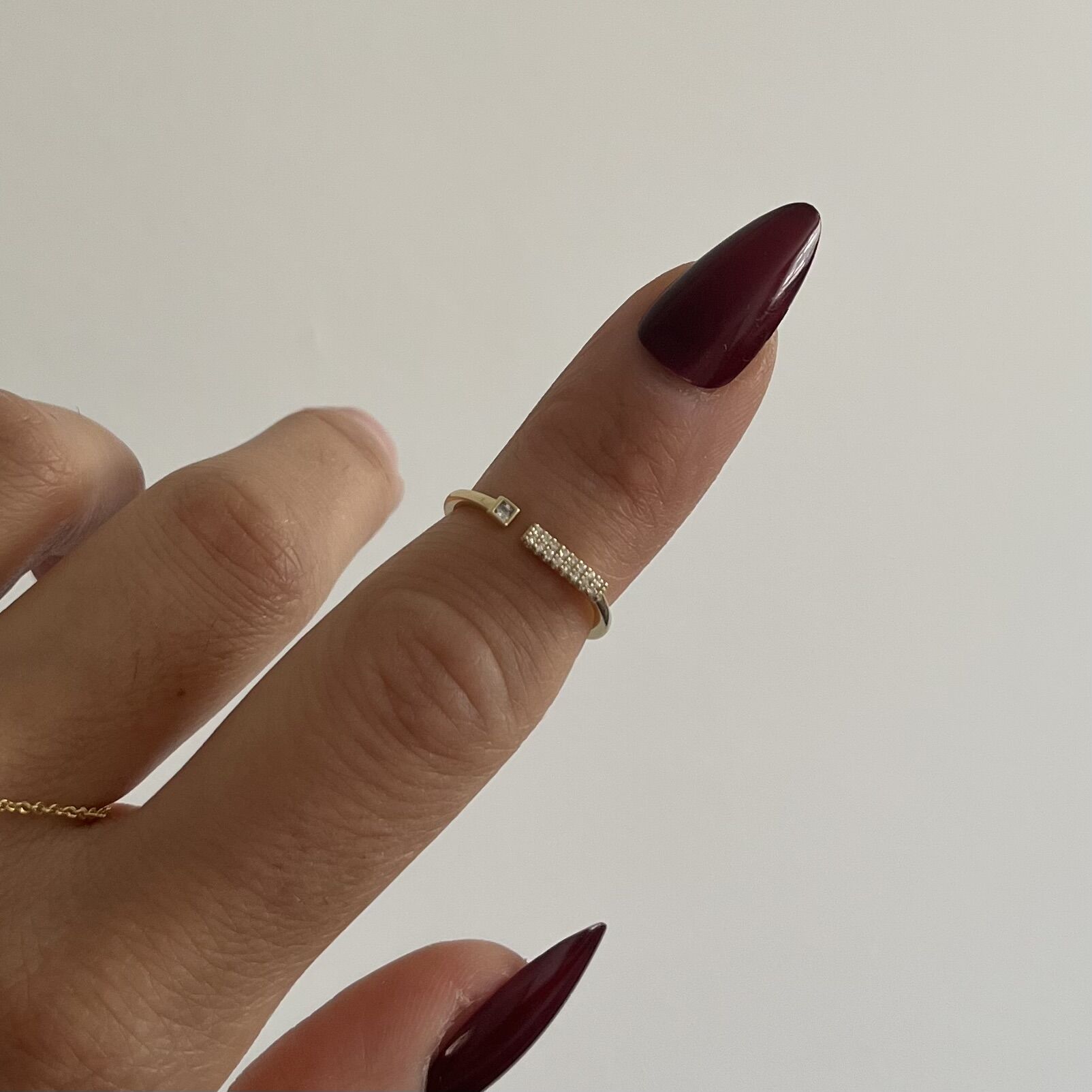 Vip Ayarlanabilir Minimal Parçalı Yüzük