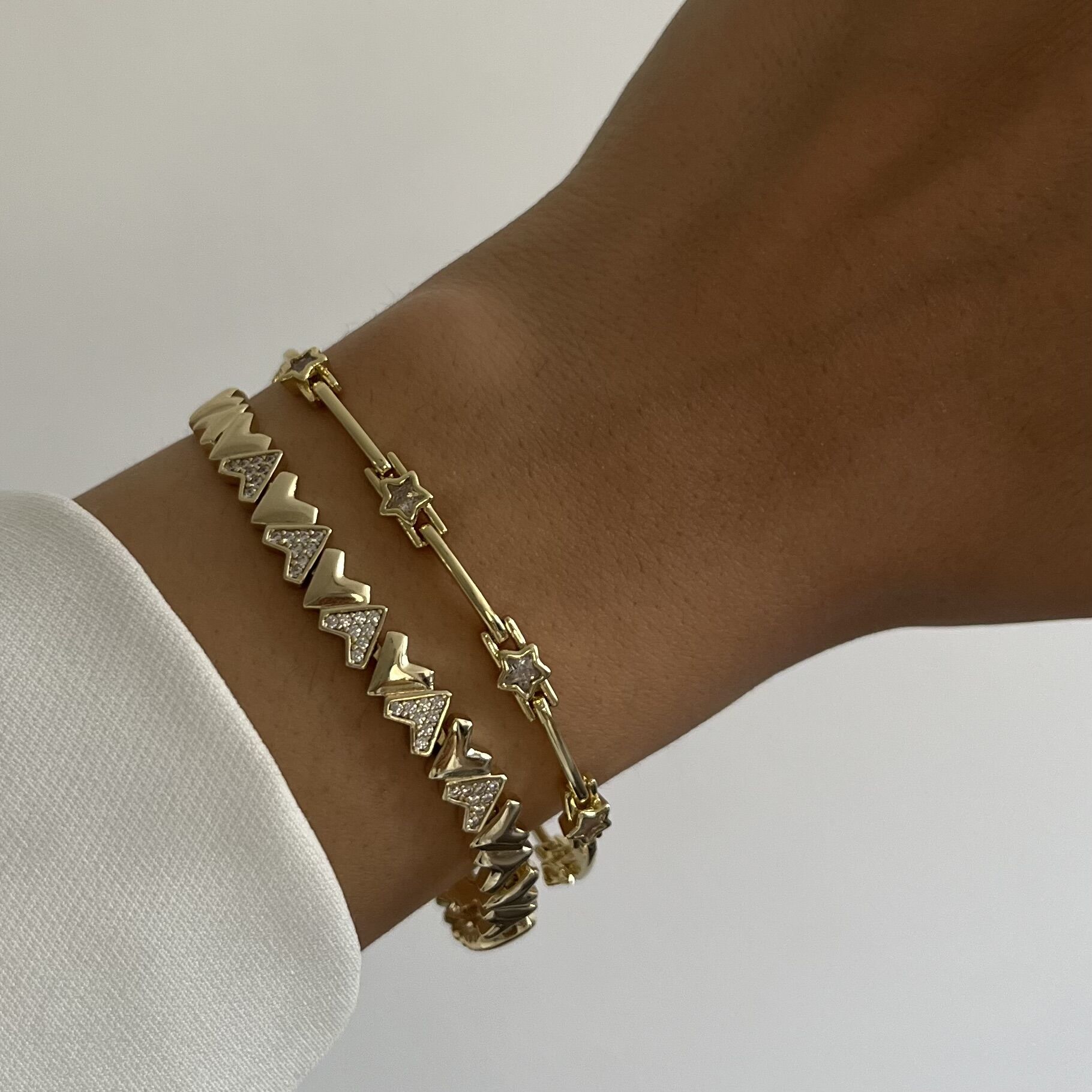 Altın Kaplama Yıldızlı Bileklik