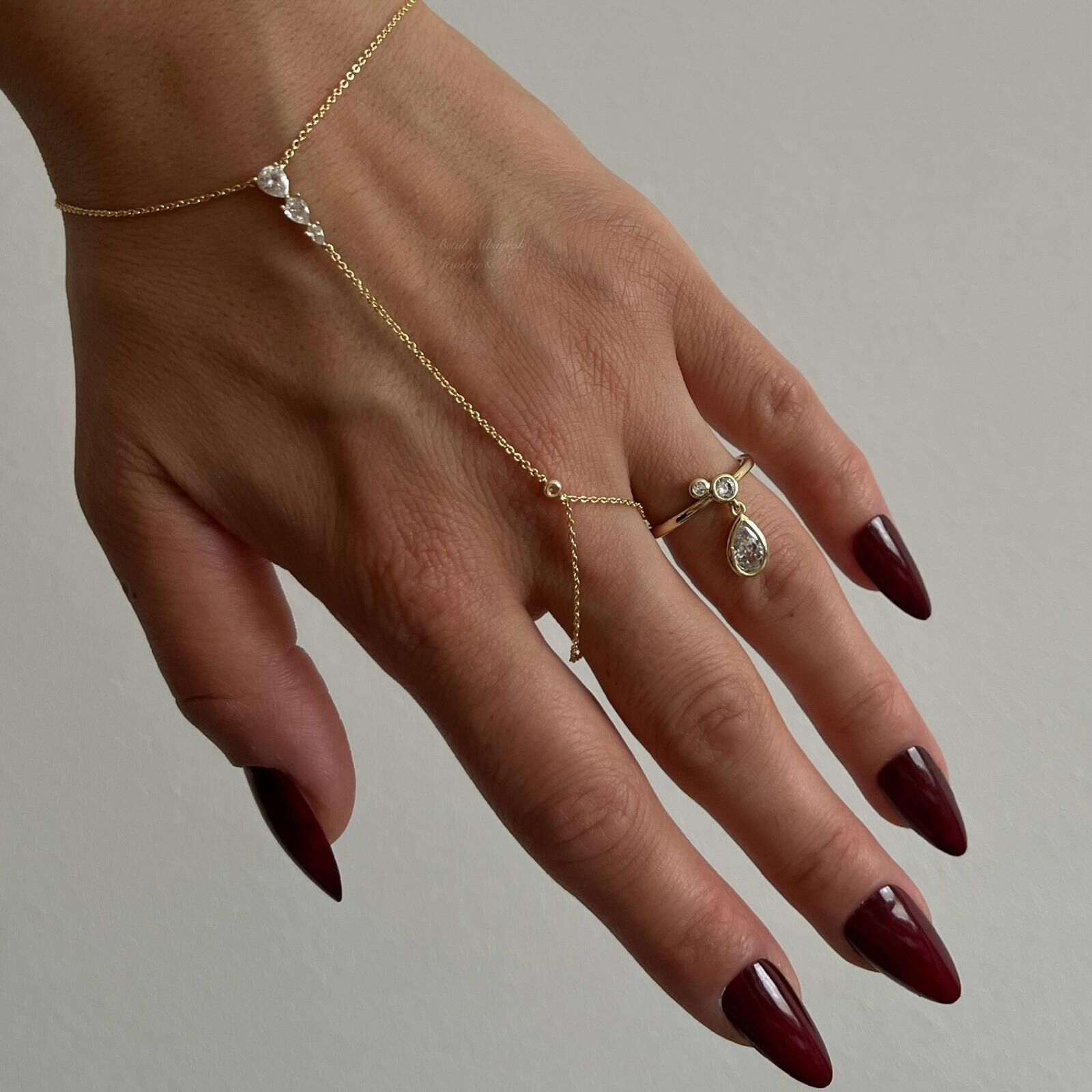 Damla Taşlı Sallantılı Xuping Yüzük