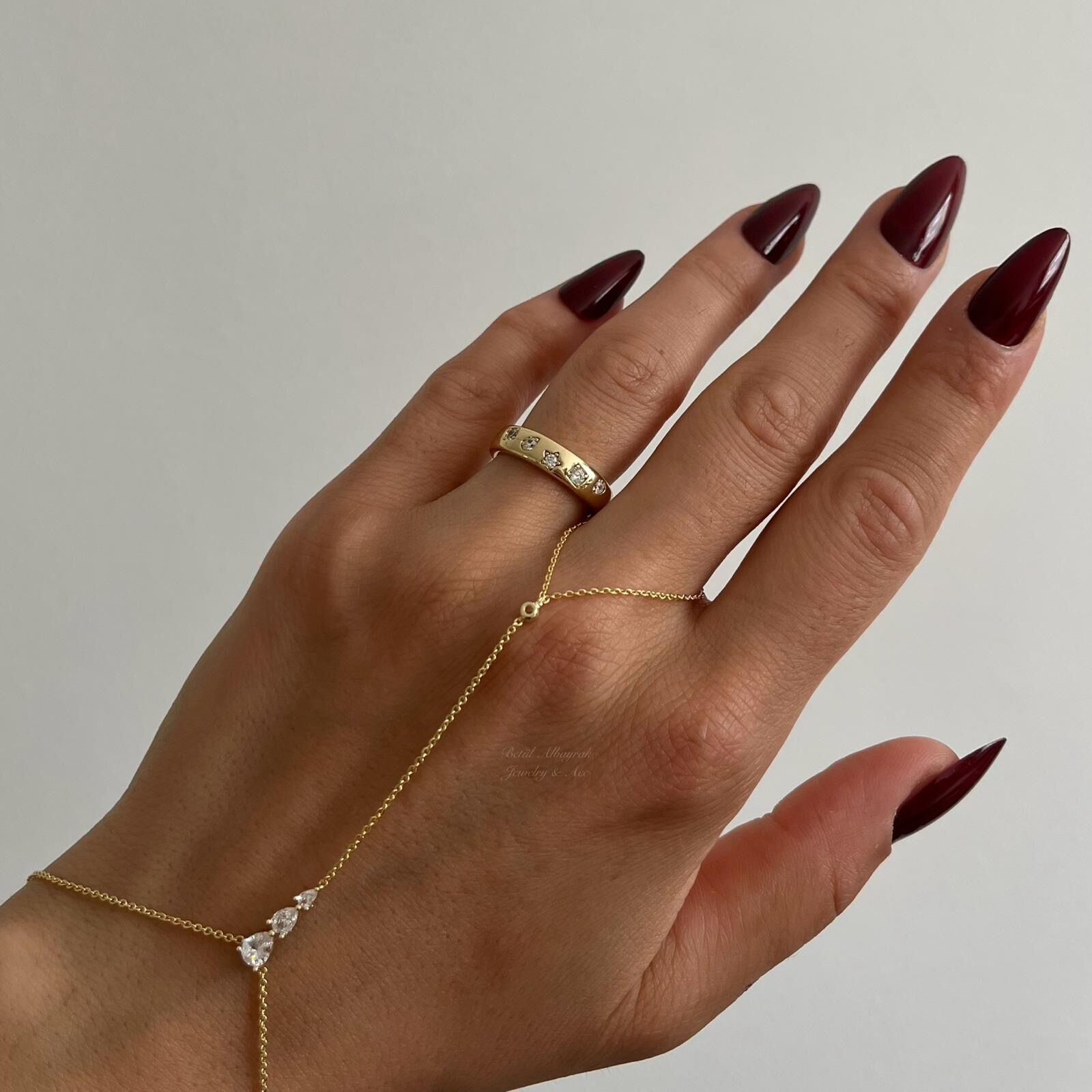 Minimal Taşlı Yıldız Xuping Yüzük