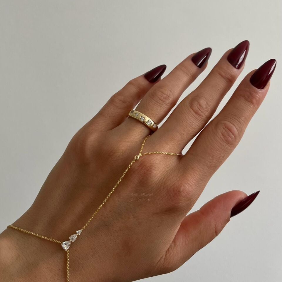 Minimal Taşlı Yıldız Xuping Yüzük