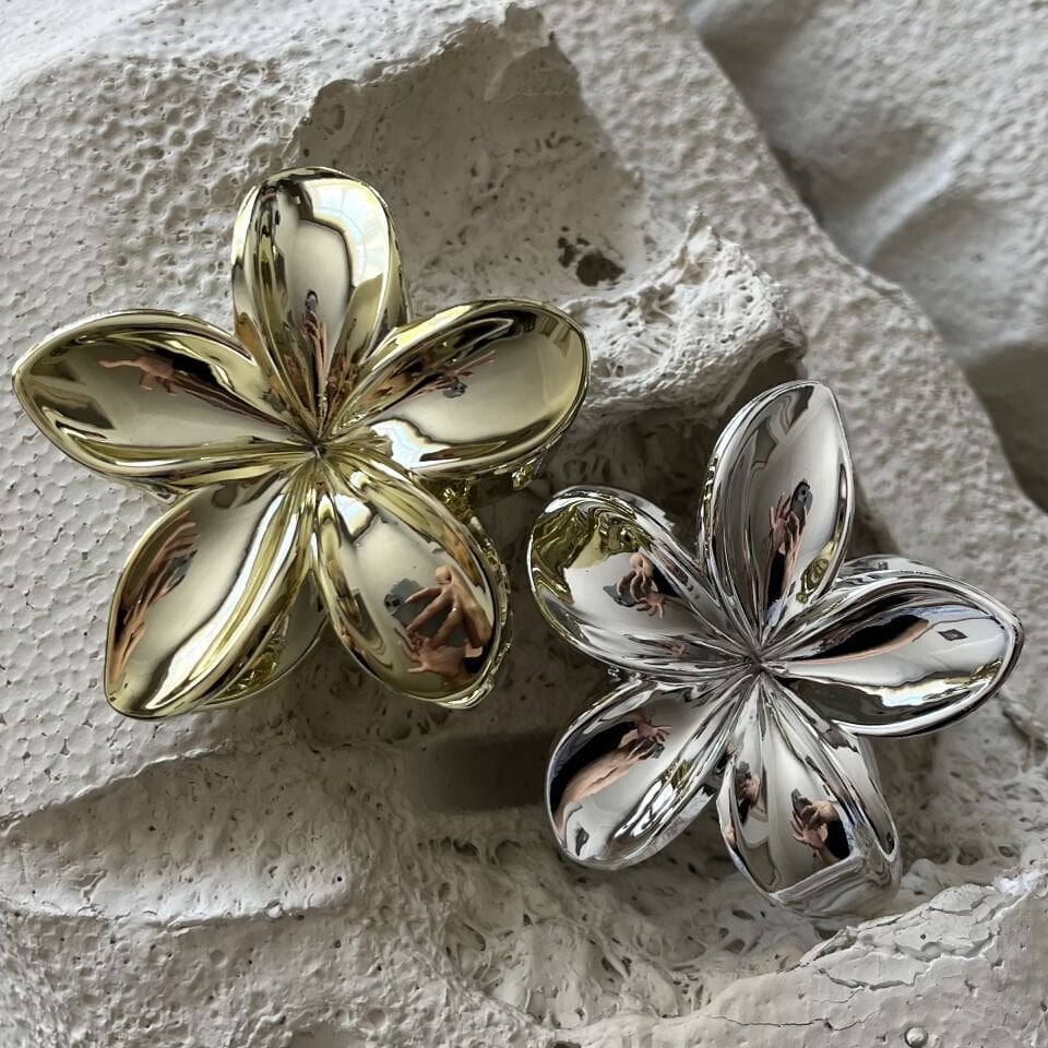 Parlak Lotus Çiçeği Mandal Toka