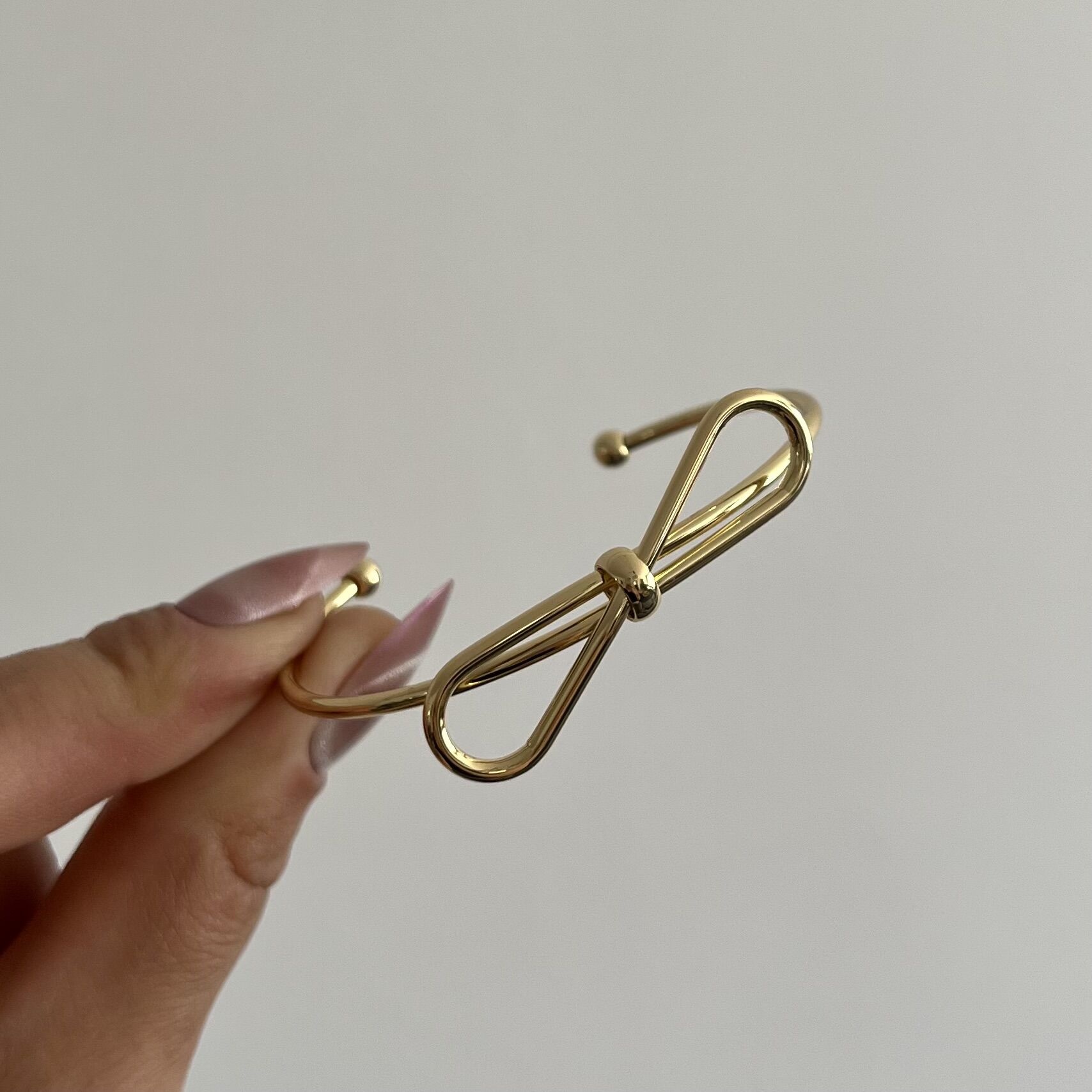 Altın Kaplama Ayarlanabilir Fiyonk Bileklik