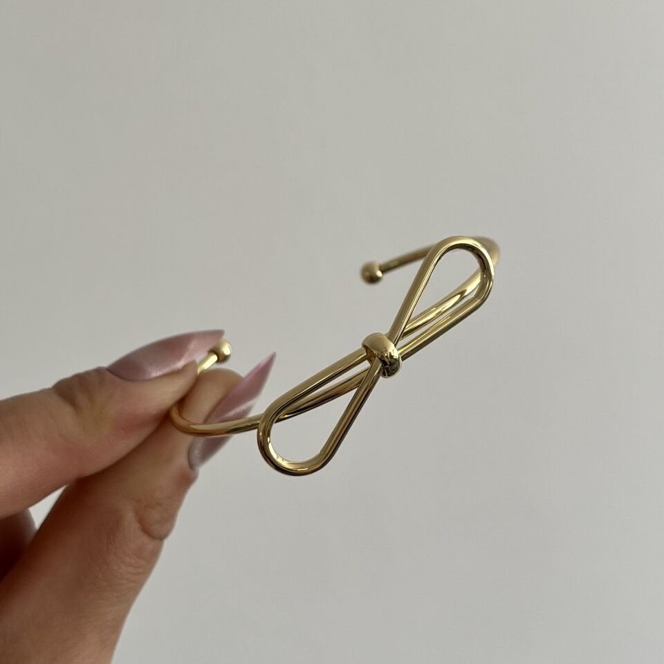 Altın Kaplama Ayarlanabilir Fiyonk Bileklik