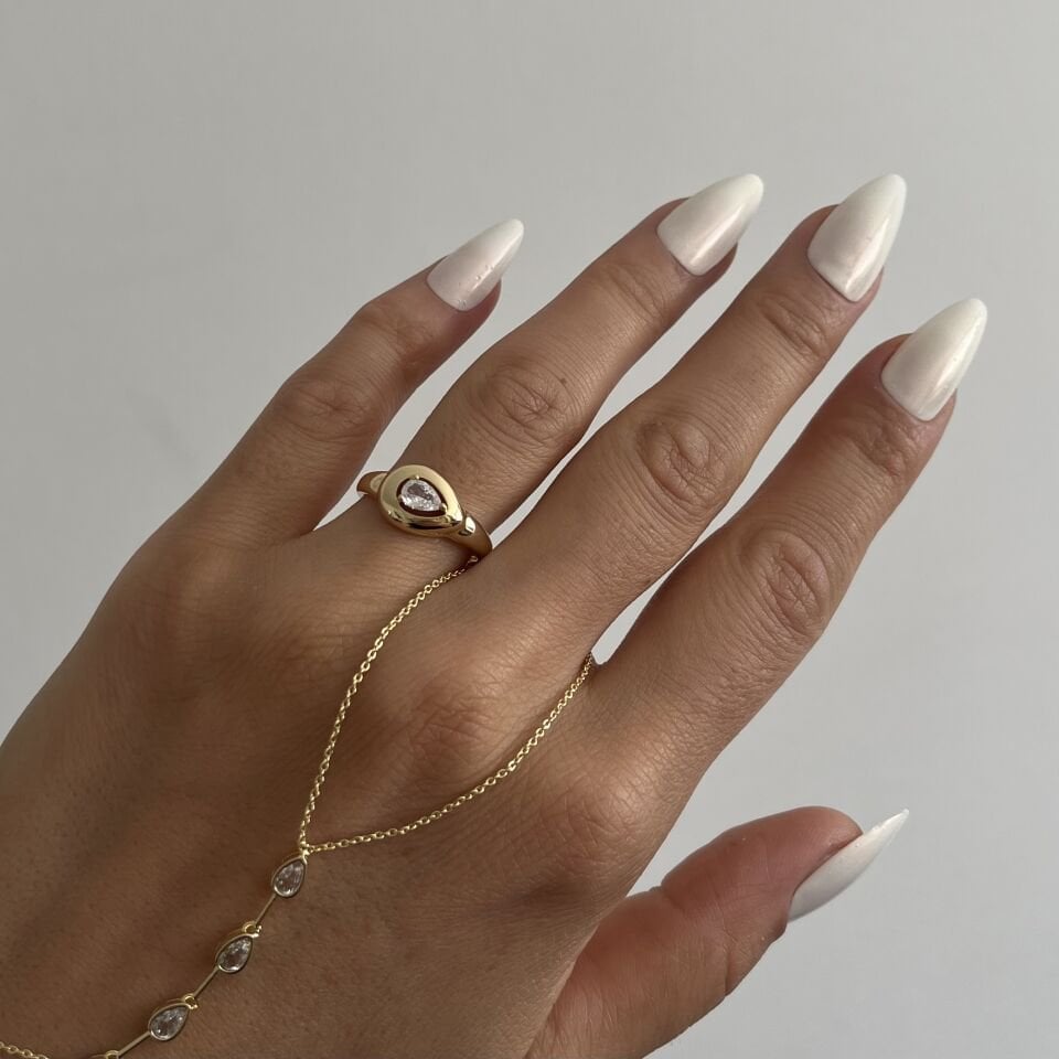 Vip Ayarlanabilir Taşlı Göz  Yüzük