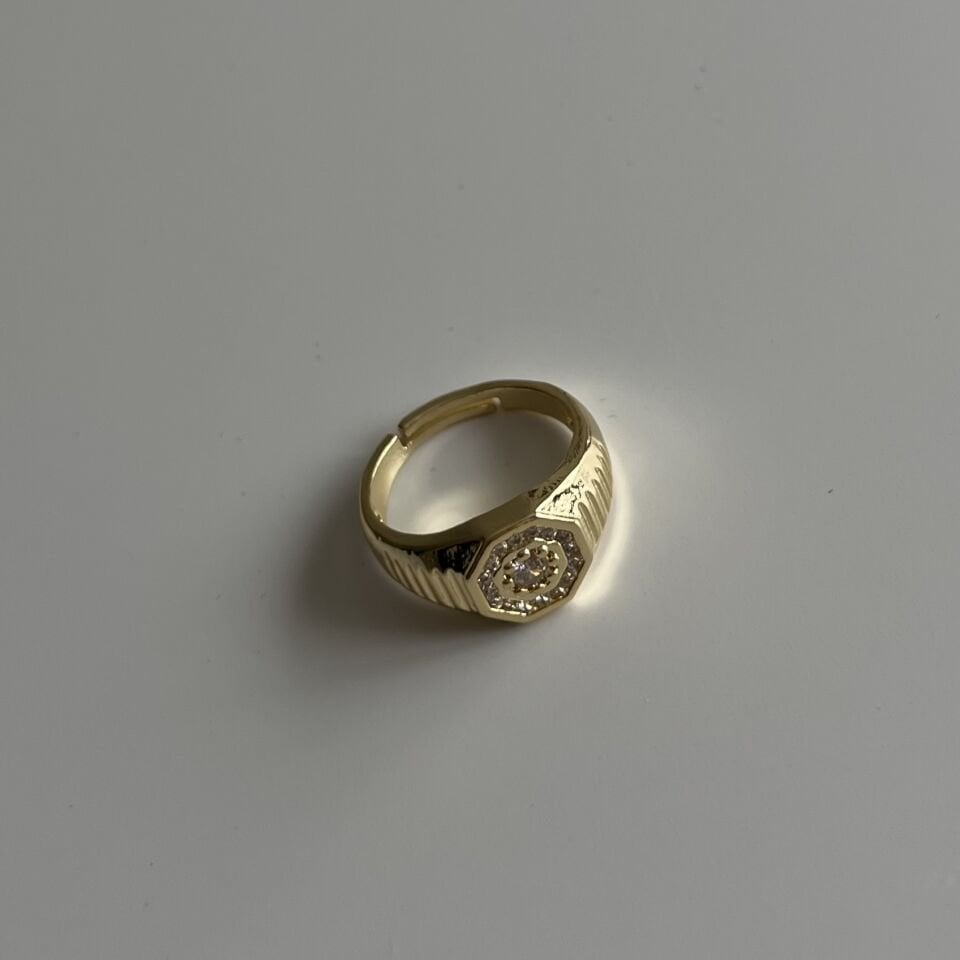 Vip Ayarlanabilir Antik Motif Yüzük