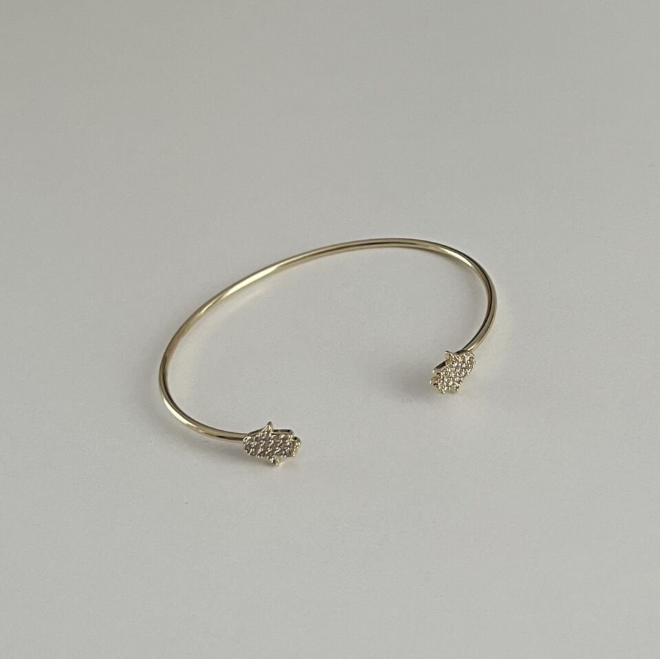 Altın Kaplama Ayarlanabilir El Figür Bileklik