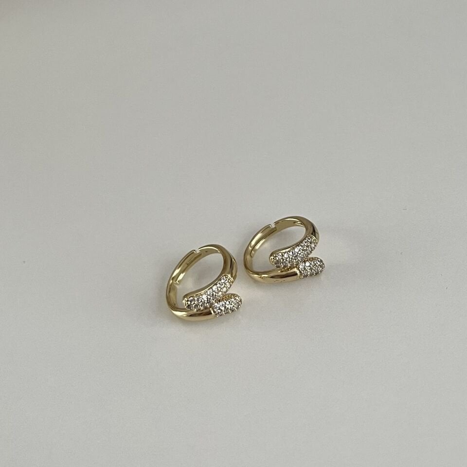 Vip Ayarlanabilir Taşlı Serçe Parmak Yüzüğü