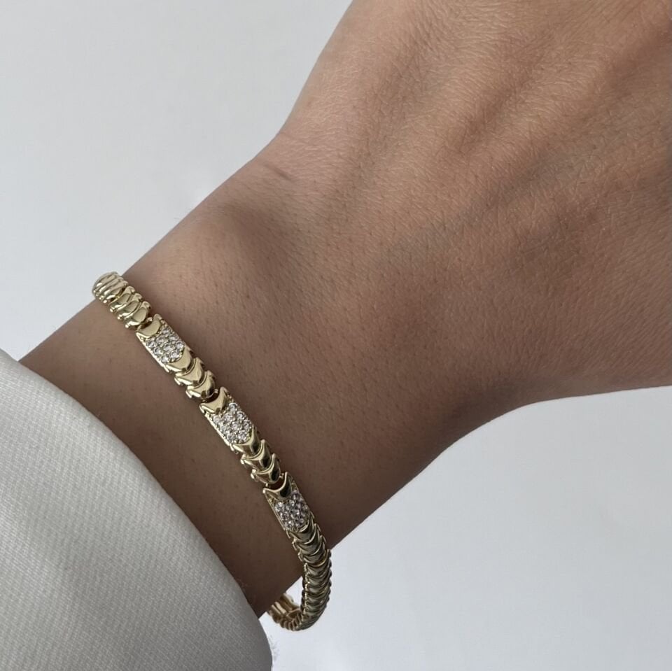 Taşlı Kuyumcu Model Xuping Bileklik