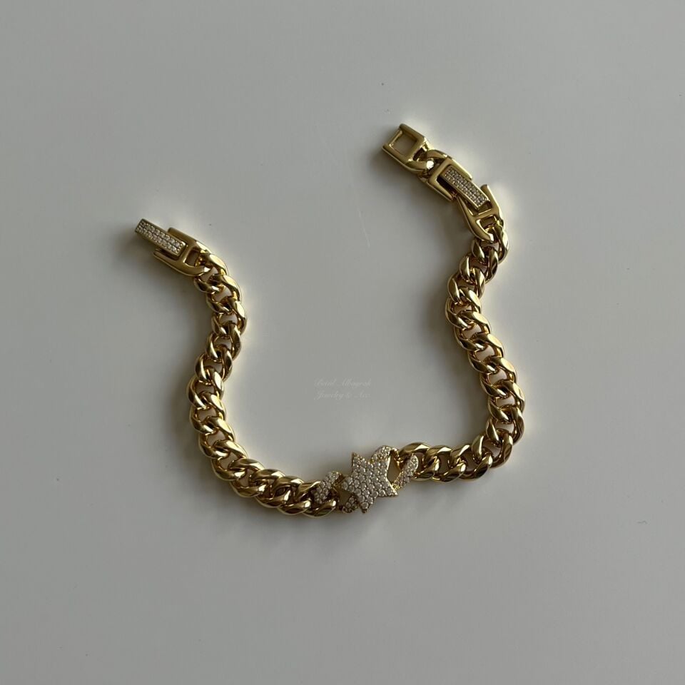 Taşlı Yıldızlı Xuping Bileklik