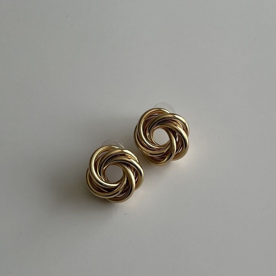 Vip Sarmal Model Yuvarlak Küpe