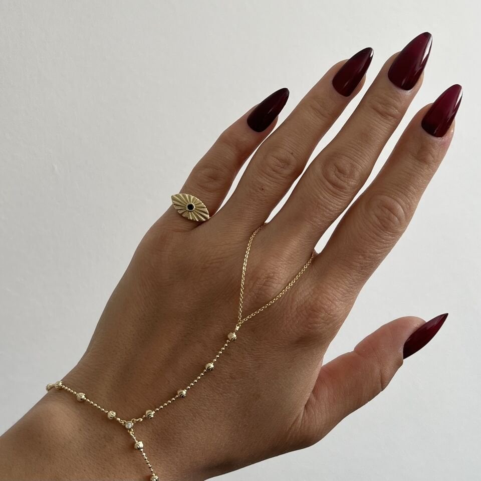 Vip Ayarlanabilir Mavi Taşlı Serçe Parmak Yüzüğü