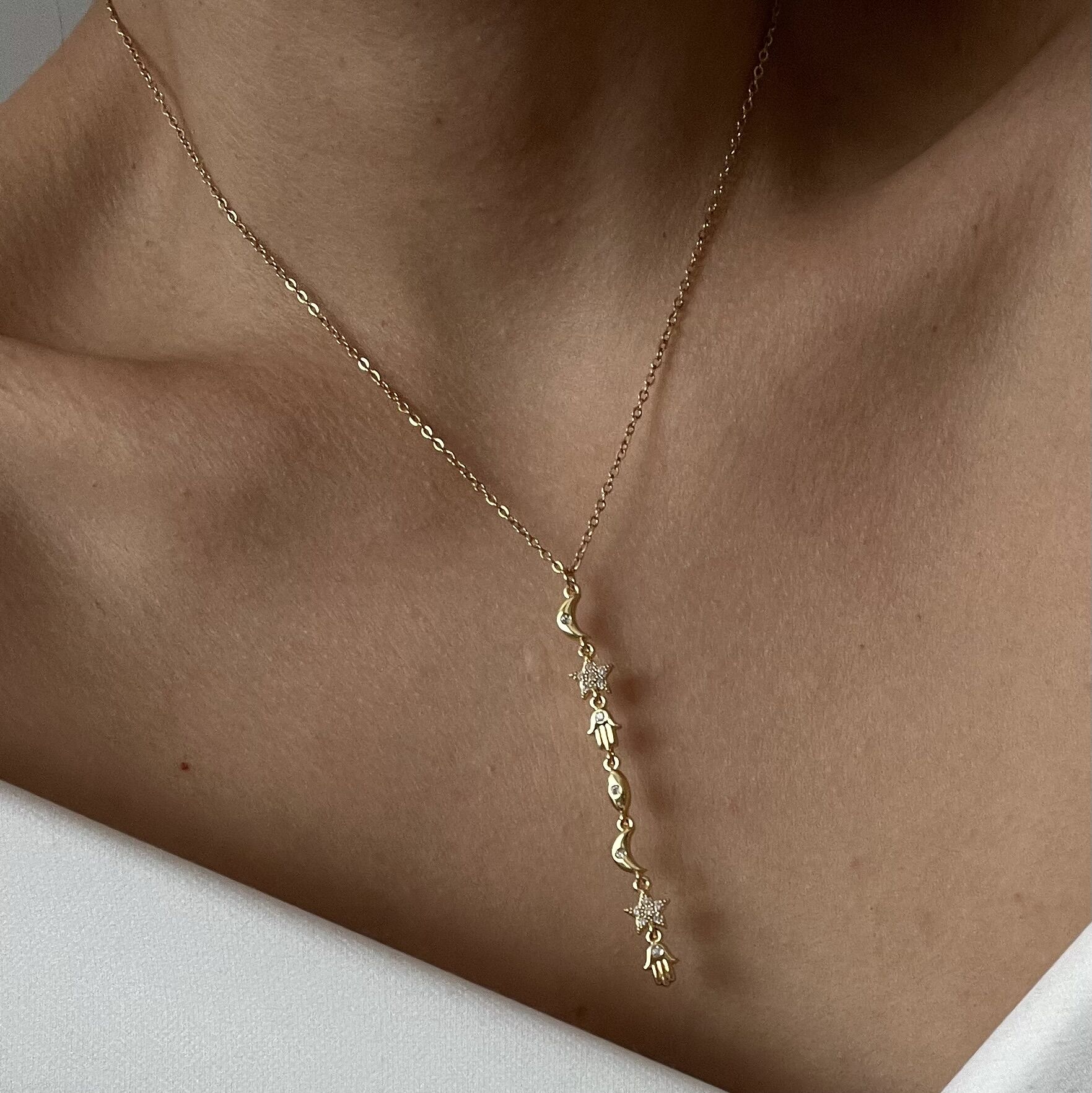 Çelik Şans Y Kolye