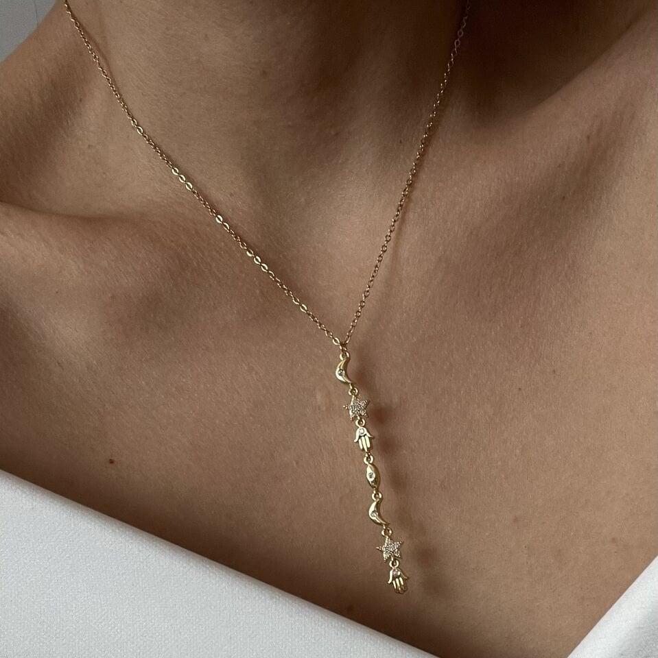 Çelik Şans Y Kolye