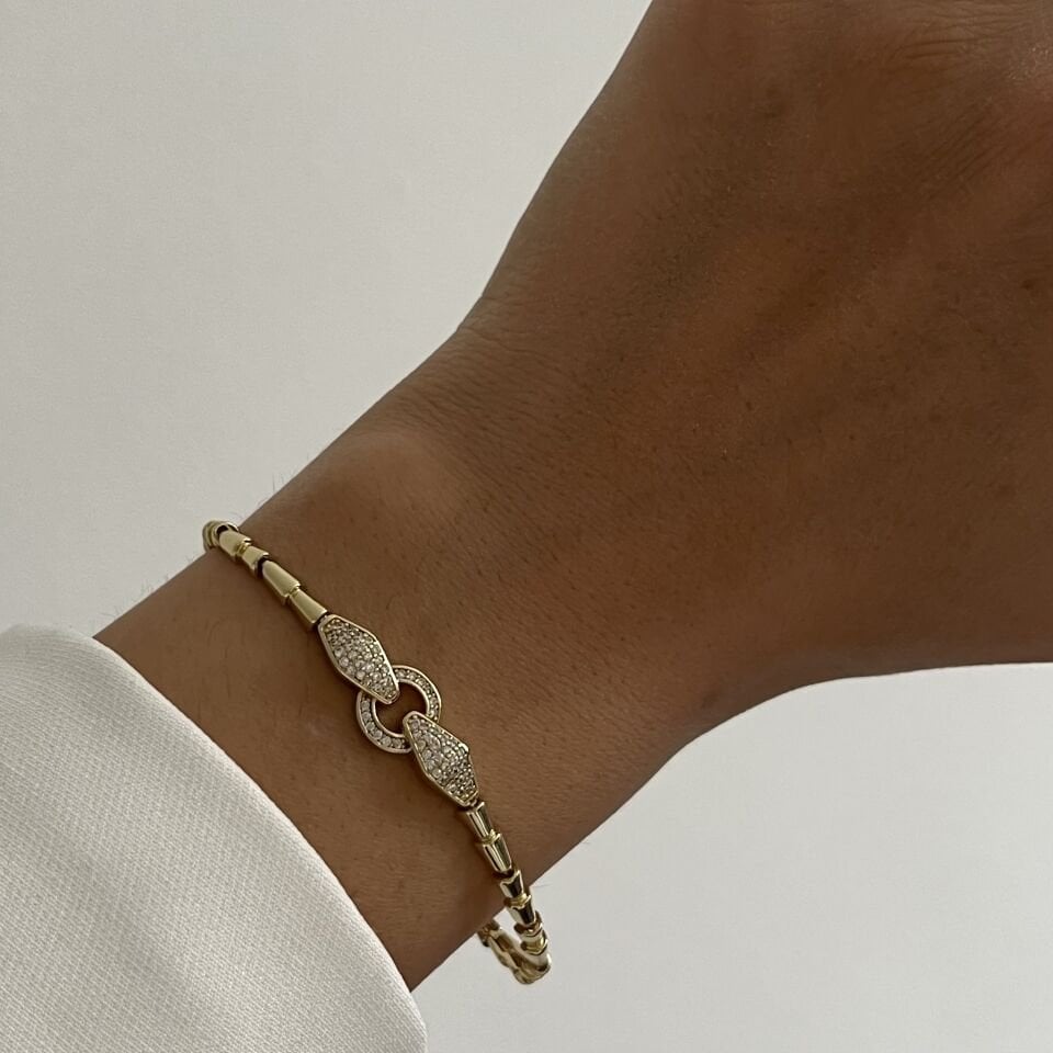 Taşlı Halka Detay Xuping Bileklik