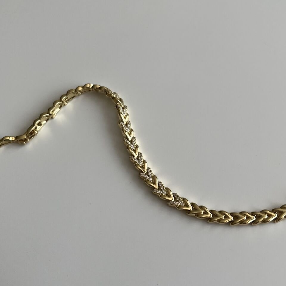 Taşlı V Model Xuping Bileklik