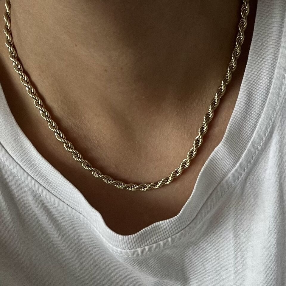 Kalın Burgu Zincir Xuping Kolye