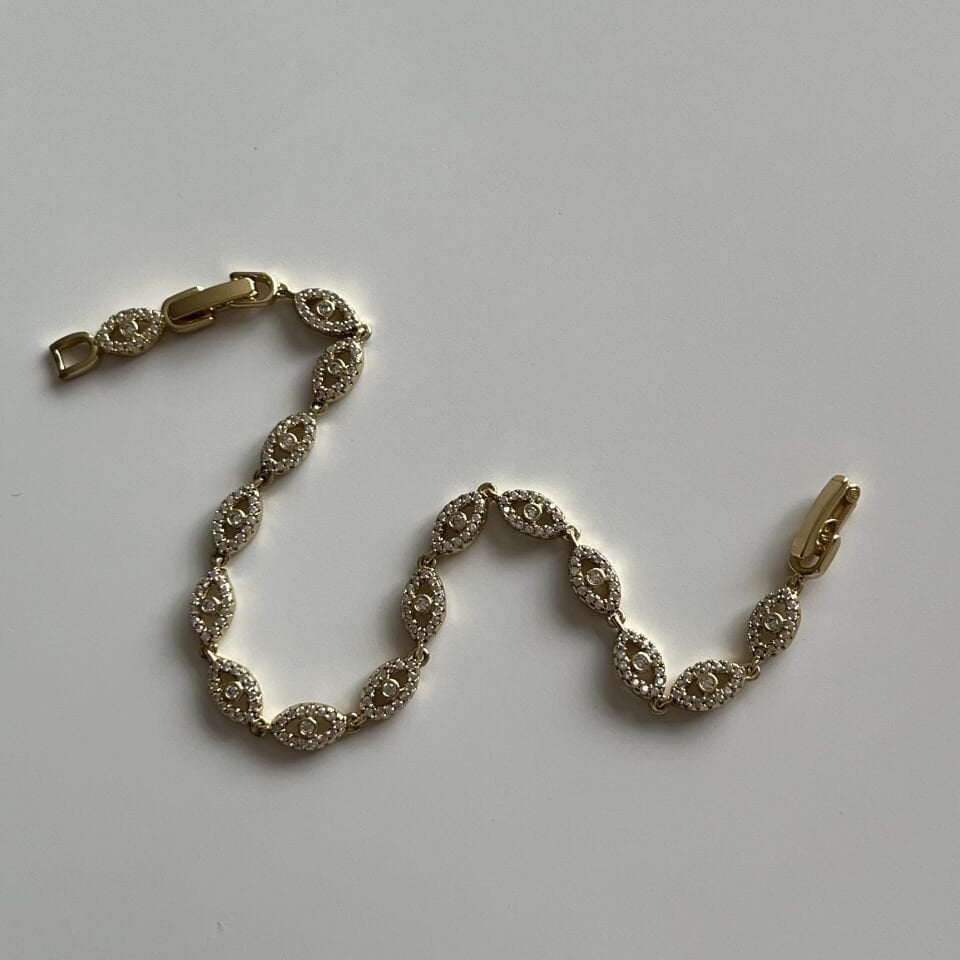 Minimal Taşlı Göz Model Xuping Bileklik