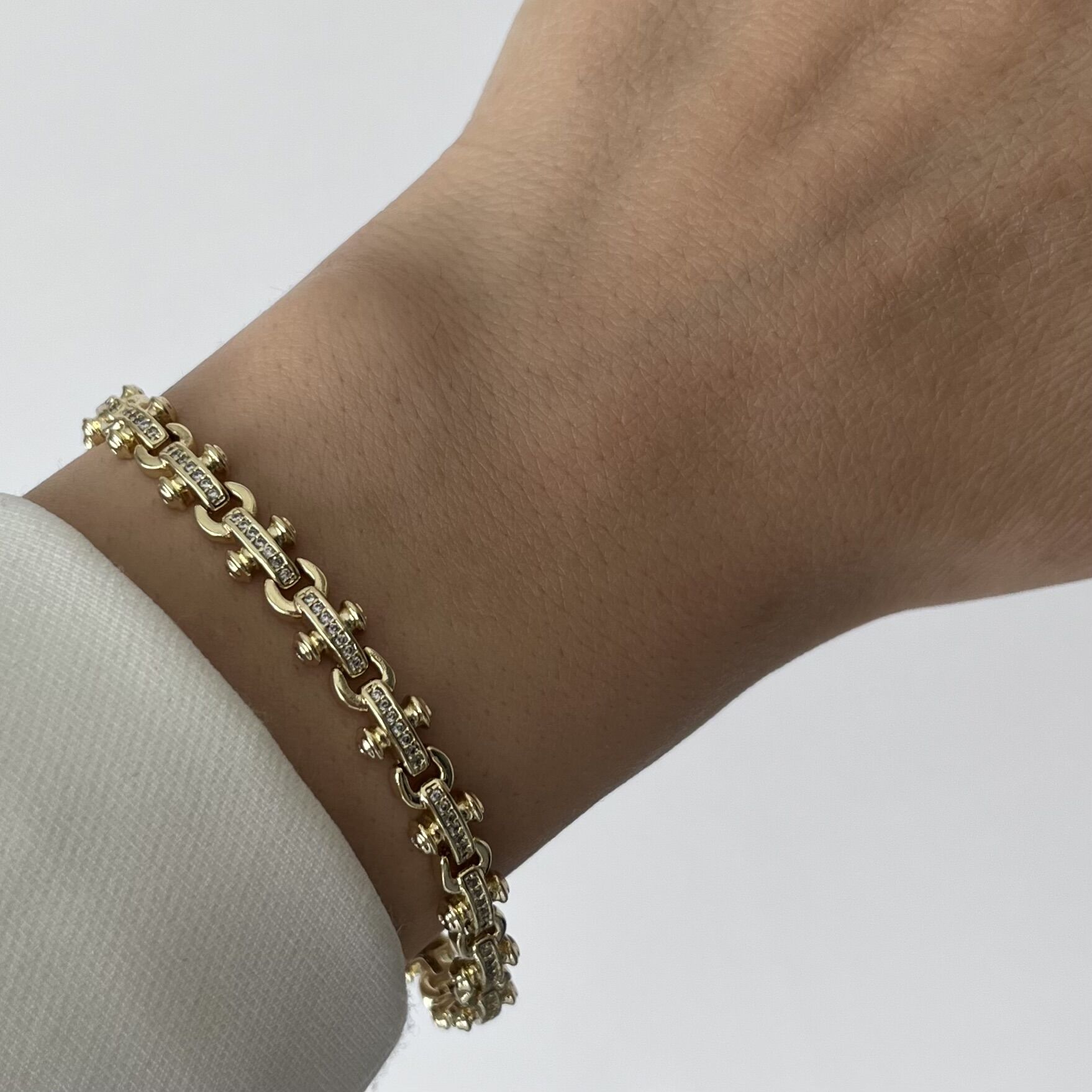 Taşlı Motif Desenli Xuping Bileklik