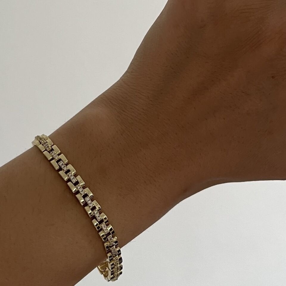 Minimal Kare Taşlı Xuping Bileklik