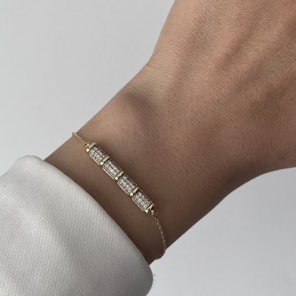 Zincirli Taşlı Xuping Bileklik